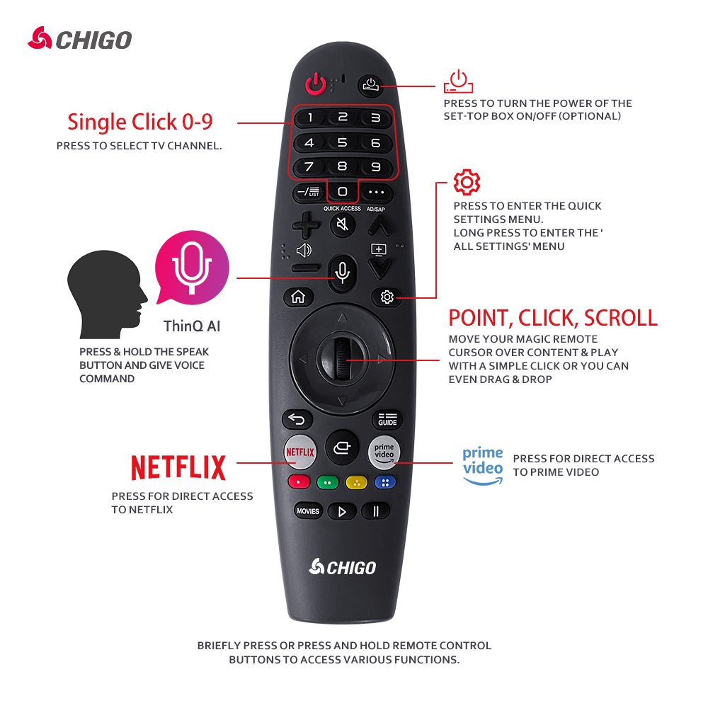 Chigo Frameless 70" QLED 4K TV
