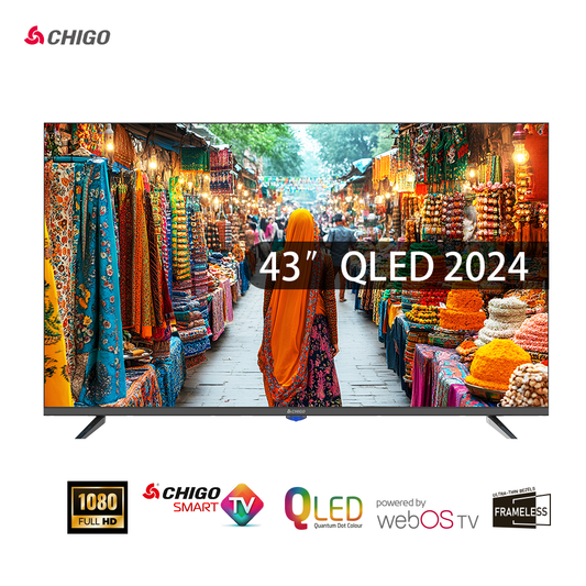 Chigo Frameless 43" QLED FHD TV