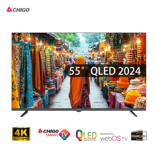 Chigo Frameless 55" QLED 4K TV