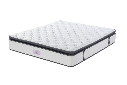 Extra Medium Pillow- Euro Top Convoluted Airflow Foam & Gel Memory Foam Mattress