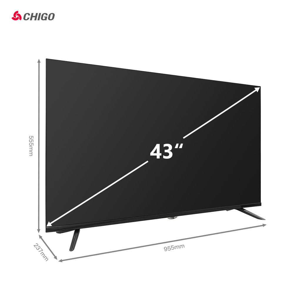 Chigo Frameless 43" QLED FHD TV