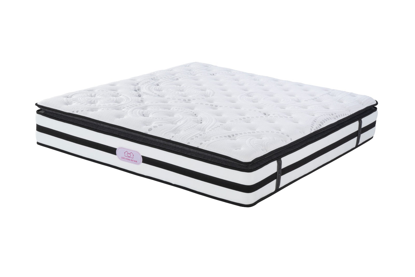 Medium High Pillow-Euro Top Convoluted Airflow Foam & Gel Memory Foam Mattress