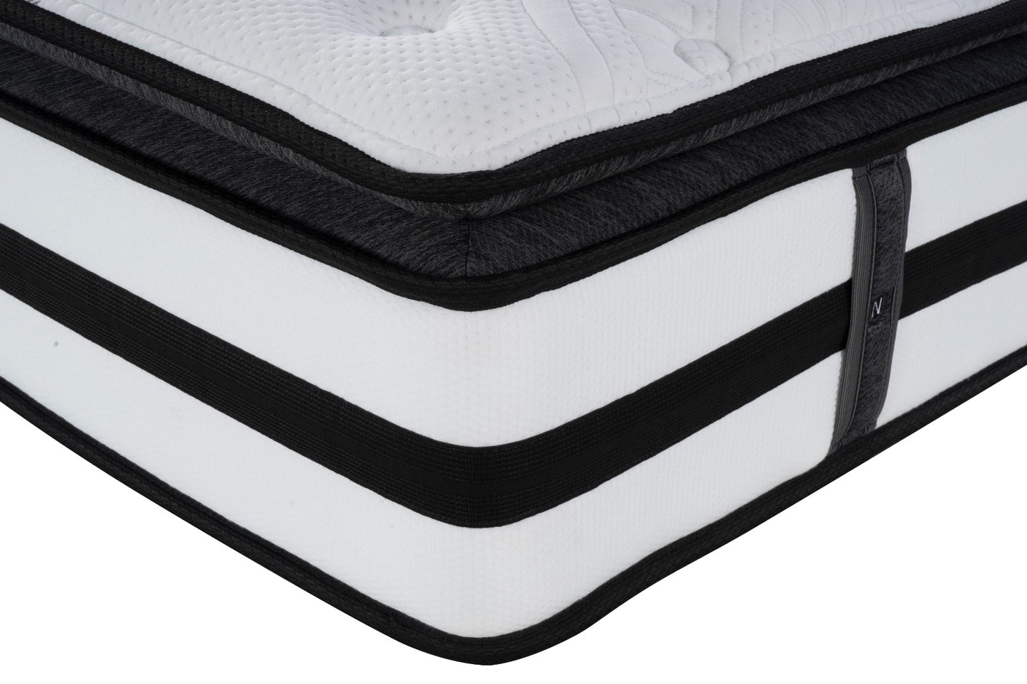 Medium High Pillow-Euro Top Convoluted Airflow Foam & Gel Memory Foam Mattress